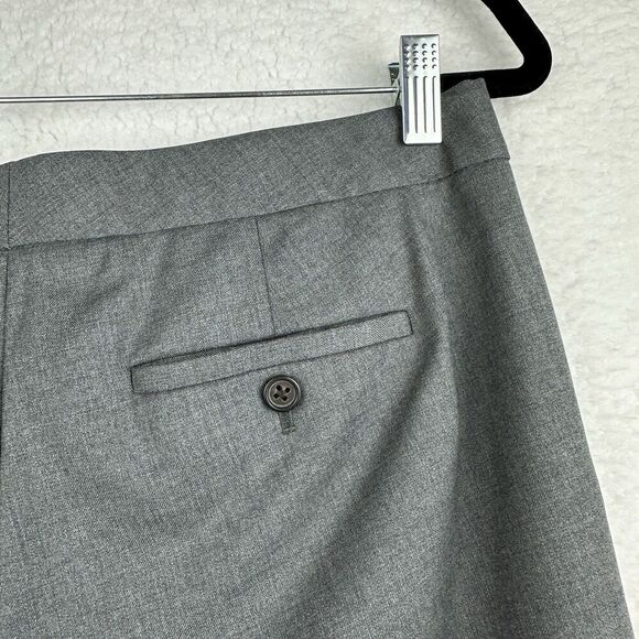 2/$30 J Crew Favorite Fit Dress Pants Slacks Size 8 Gray Wool Office Siren - Picture 7 of 11